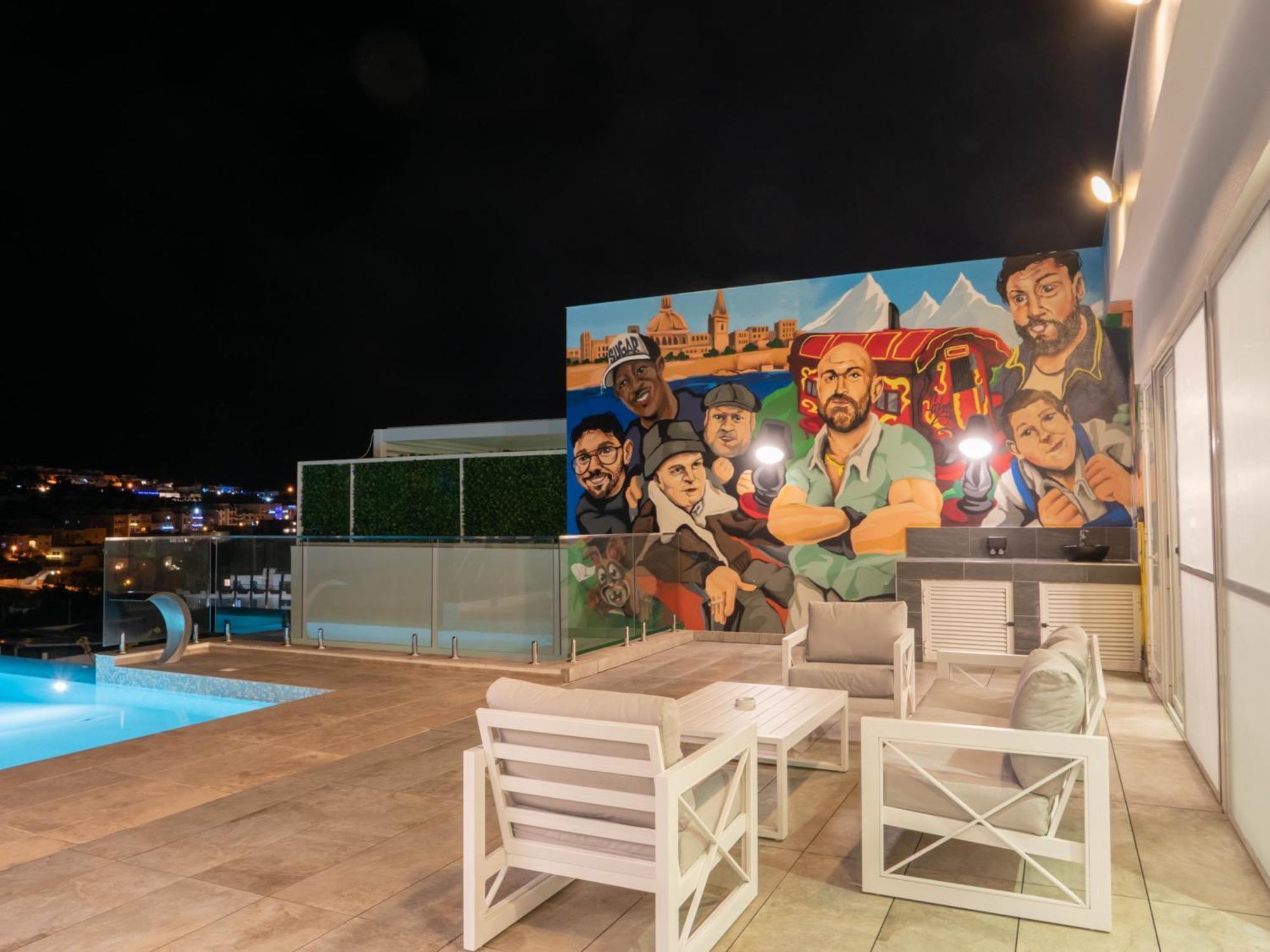 Villa Gaia - Sunset Views, Indoor Heated Pool, Sauna And Games Room Mellieħa Εξωτερικό φωτογραφία
