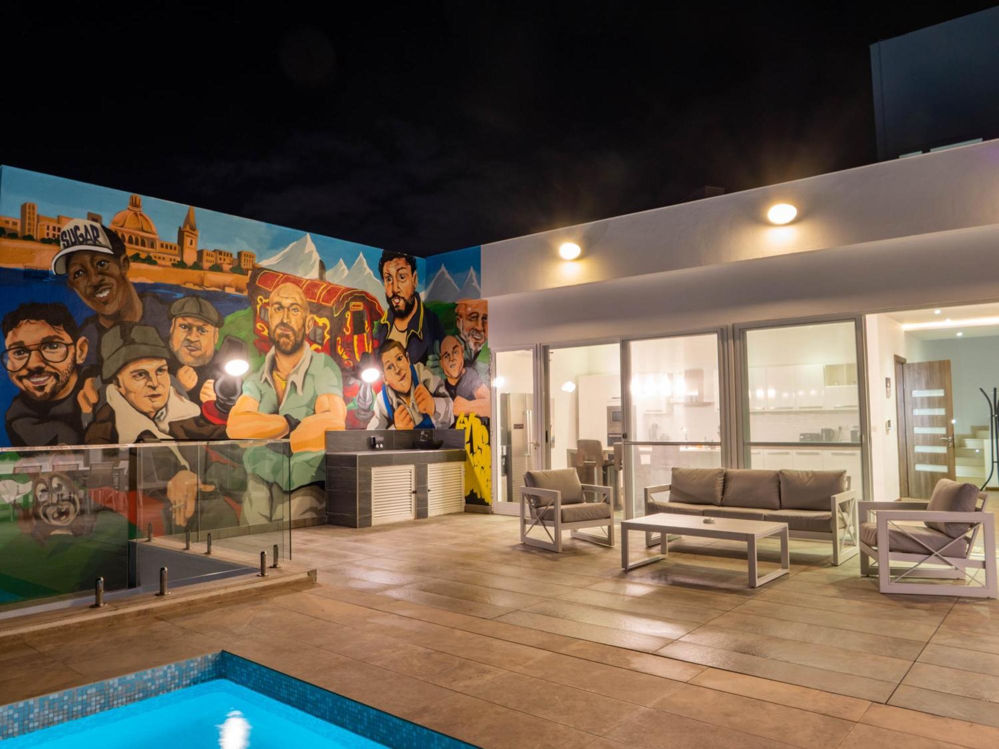 Villa Gaia - Sunset Views, Indoor Heated Pool, Sauna And Games Room Mellieħa Εξωτερικό φωτογραφία