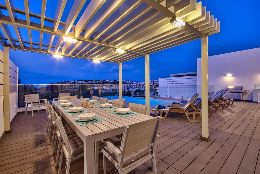 Villa Gaia - Sunset Views, Indoor Heated Pool, Sauna And Games Room Mellieħa Εξωτερικό φωτογραφία